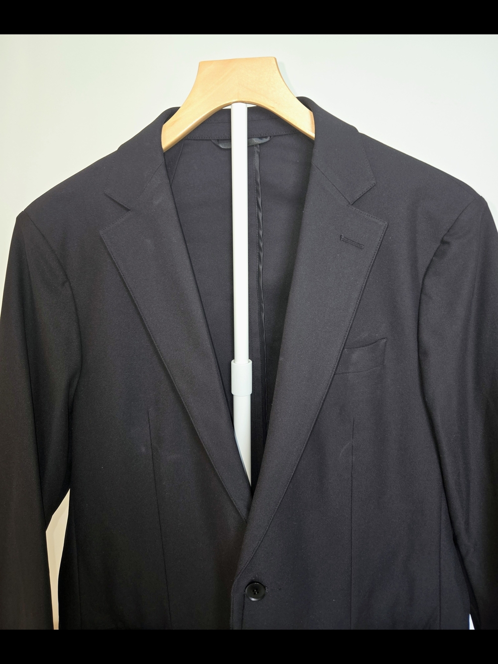 NWT Sene Studio Soho Flex Men's Black Two-Button Tailored Blazer. 40L - Picture 3 of 16